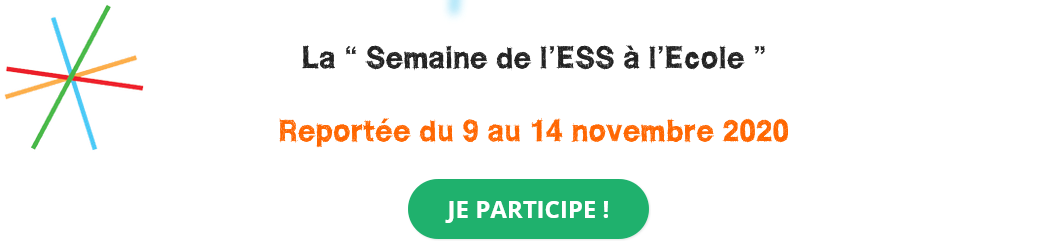 Semaine de l'ESS à l'École reportée du 9 au 14 novembre